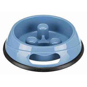 Miska plast proti hltání 0,9l 23cm mix barev TR