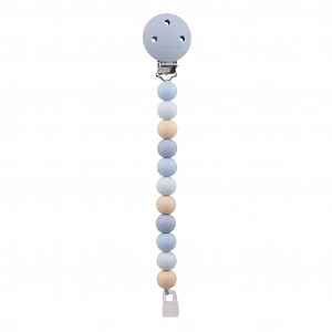 Nattou Klip na dudlík silikonový multicolors blue bez BPA