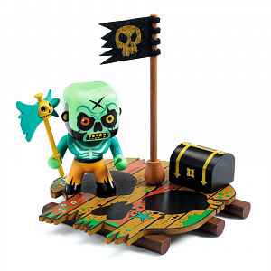 Djeco Arty toys figurka Pirát s pokladem