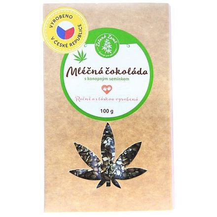Pekas Handmade s.r.o. Mléčná čokoláda s konopným semínkem 100g