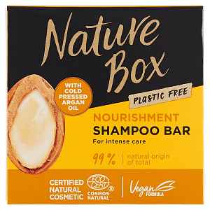 Nature Box Tuhý šampon na vlasy Argan Oil (Nourishment Shampoo Bar)  85 g