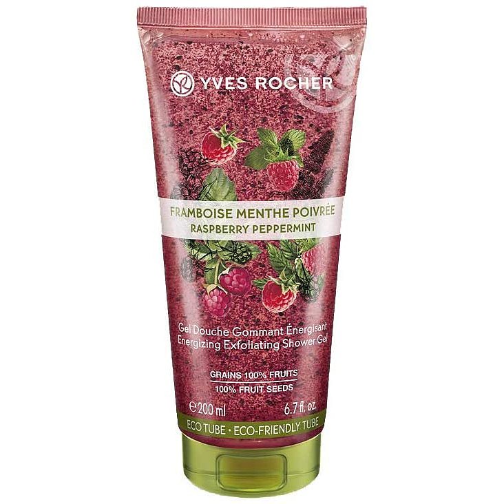 Yves Rocher Sprchový gel s peelingem Malina & máta 200ml