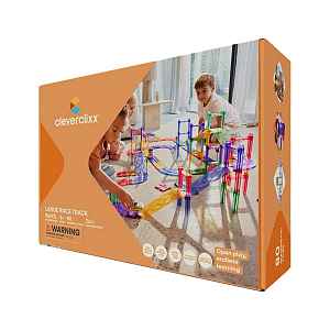 Cleverclixx Magnetická závodní dráha Pastel - 80 ks