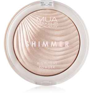 MUA Makeup Academy Shimmer kompaktní pudrový rozjasňovač odstín Oyster Silk 8 g