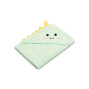 SENSILLO Dětská osuška 100x100cm, froté bavlna, Dino - mátová, zelená