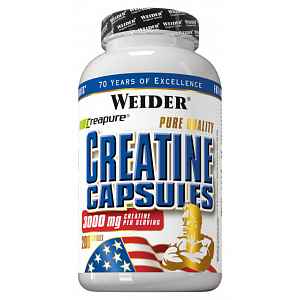 Weider, Pure Creatine Capsules, 200 kapslí