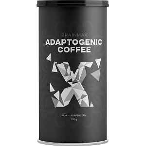 BrainMax Adaptogenic Coffee, Instantní BIO káva s adaptogeny, 300 g