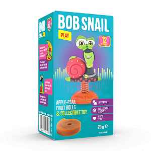 ŠNEK BOB jablečno-hruškové rolky s hračkou 20 g