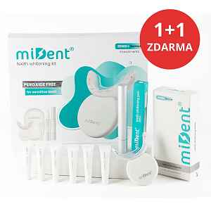 1+1 ZDARMA sada pro bělení zubů sensi+ miDent