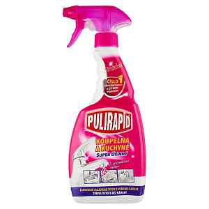 Pulirapid čistící prostředek na koupelny a kuchyně 2v1 s octem  500 ml