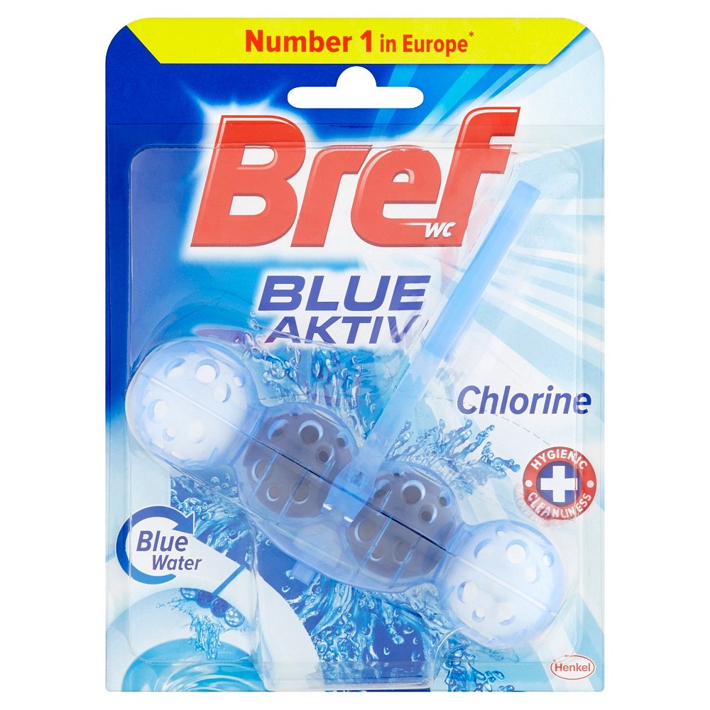 BREF Blue Aktiv Chlorine tuhý WC blok 50 g