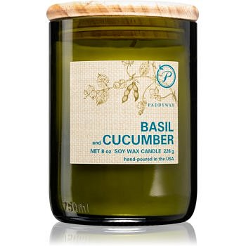 Paddywax Eco Green Basil & Cucumber vonná svíčka 226 g