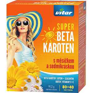 Revital Super Beta-karot.měsíček+7kráska tbl.80+40