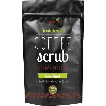 COFFE SCRUB - tělový peeling revitalizační Cool Mint 200g