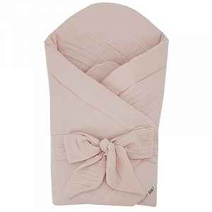 Eko Zavinovačka mušelínová bez vyztužení Powder pink 75x75 cm