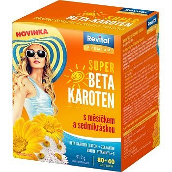 Revital Super Beta-karot.měsíček+7kráska tbl.80+40