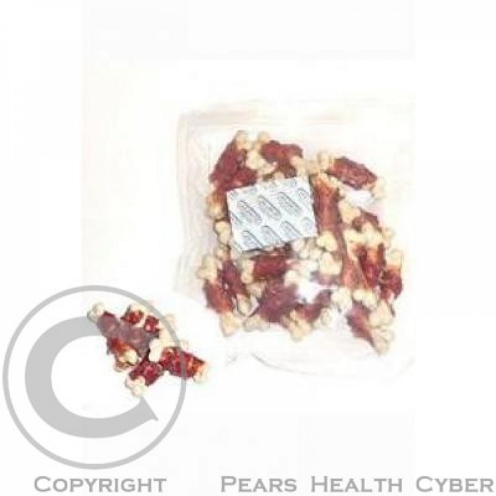 White dog bone twinned by duck 250 g