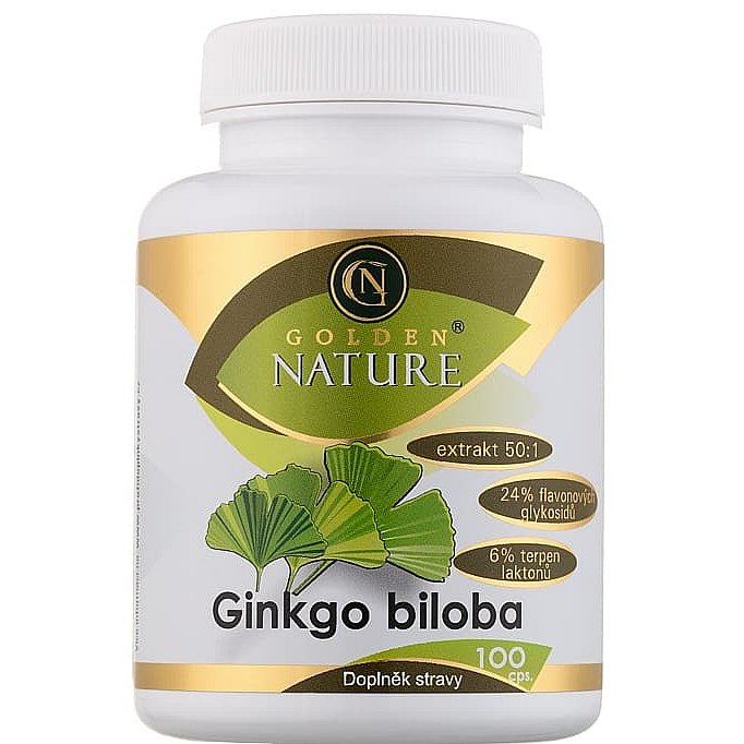 Golden Nature Ginkgo Biloba extrakt 50:1 60mg 100 kapslí