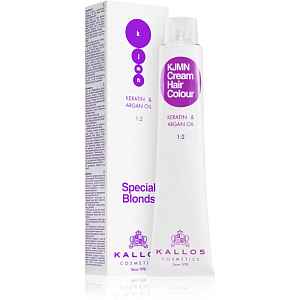 Kallos KJMN Professional Cream Hair Colour Keratin & Argan Oil barva na vlasy odstín 12.013 Special Ultra Beige Blond 100 ml