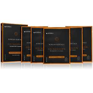 KORIKA Sada rozjasňujících plátýnkových masek Korean Heritage 5 × 25 g