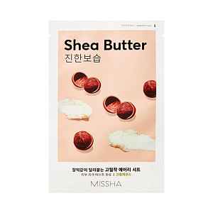 Missha Airy Fit Sheet Mask Shea Butter plátýnková maska s výtažkem bambuckého másla 19 g