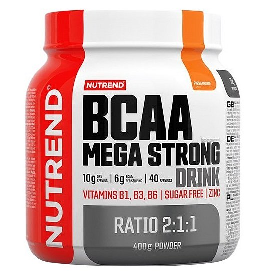 Nutrend BCAA Mega Strong Drink svěží pomeranč 400g