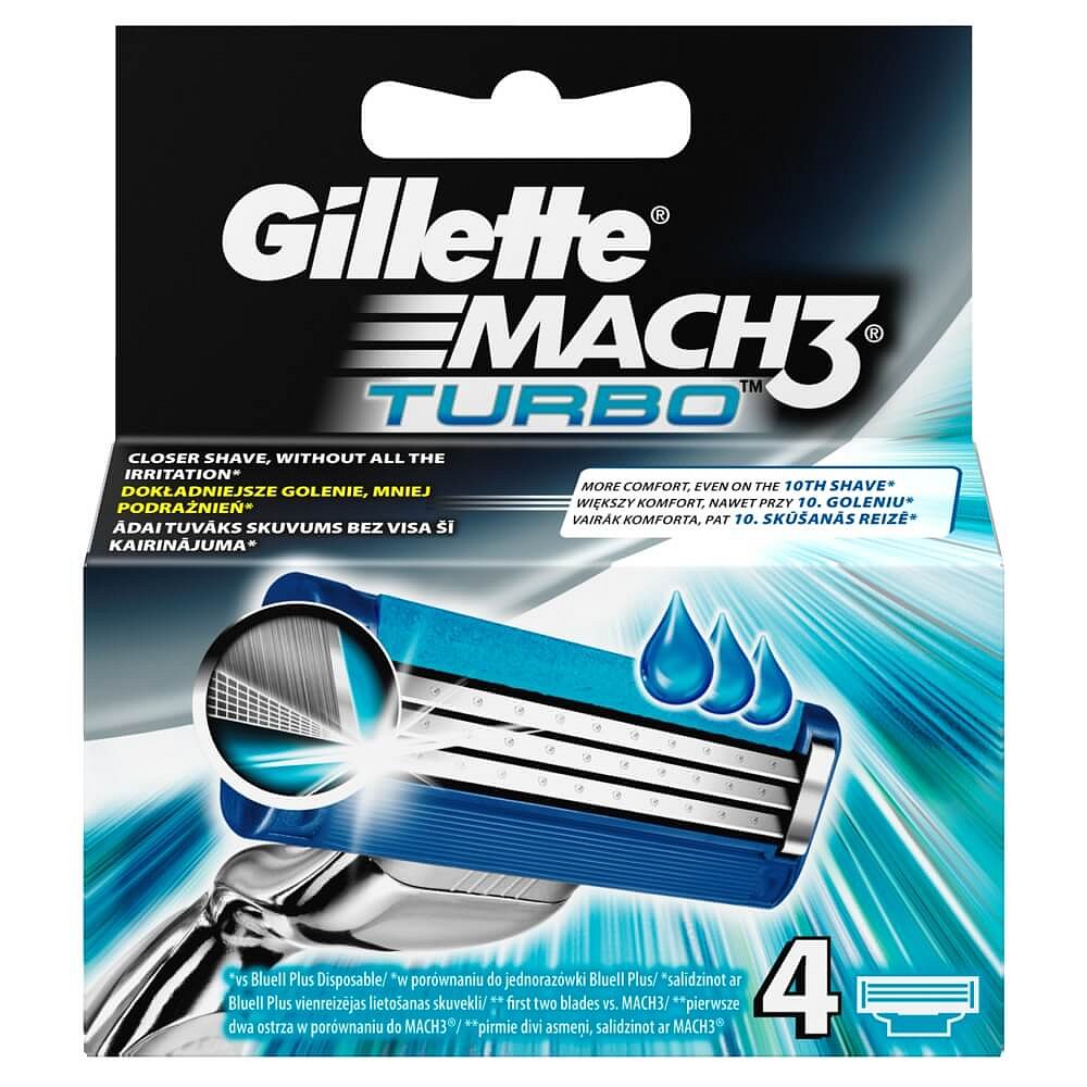 Gillette Mach 3 Turbo Ostatní 4 hlavice