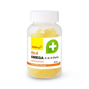 Wolfberry Omega 3,6,9+perila želé s jablečnou příchutí 60 ks