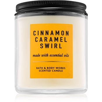 Bath & Body Works Cinnamon Caramel Swirl vonná svíčka 198 g I.