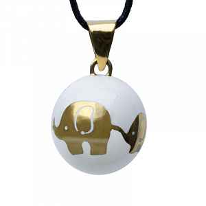 Bola těhotenská rolnička ESSENTIALS Golden Elephants