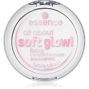 essence All About Soft Glow! transparentní fixační pudr pro rozjasnění pleti 8 g