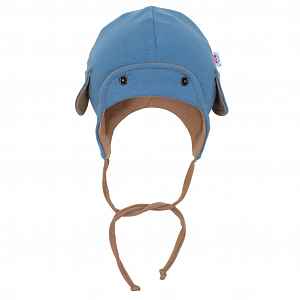 New Baby Jarní kojenecká čepička  Special One modrá, vel. 56 (0-3m)