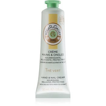 Roger & Gallet Thé Vert ochranný výživný krém na ruce a nehty pro ženy 30 ml