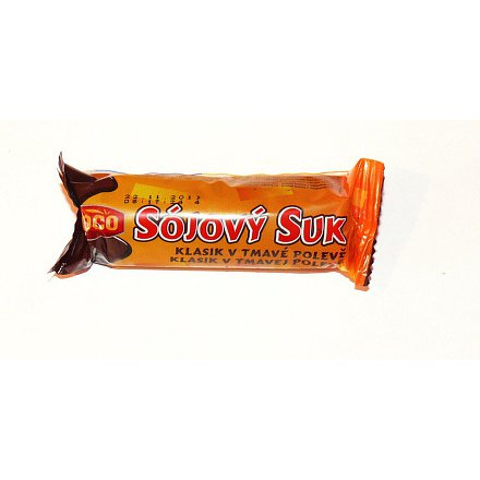 Sojový suk v tmavé polevě 50g