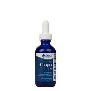 Trace Minerals Ionic Copper, Ionizovaná měď, 3 mg, 59 ml