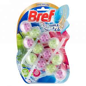 Bref Perfume Switch Floral Apple / Water Lily pevný wc blok  3 x 50 g