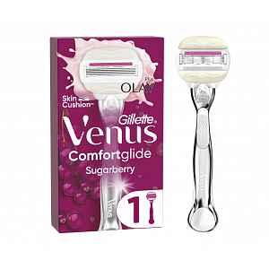 Gillette Venus Platinum ComfortGlide Sugarberry dámský holicí strojek + 1 hlavice