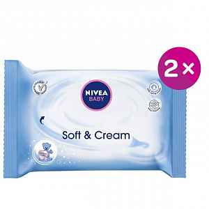 Nivea Baby čist.ubrousky Soft-Creme 2 x 20 ks