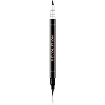 Makeup Revolution Flick And Correct oboustranné oční linky a korekční pero odstín Black 1 ml