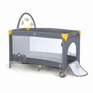 Asalvo COMPLET DUO cestovní postýlka s druhým dnem a hrazdičkou, puppy