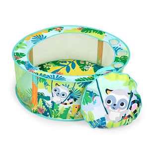 BRIGHT STARTS Hrací bazének s míčky Rowdy Rainforest™ Stow & Go, 6m+