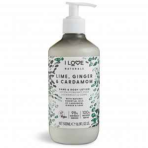 I Love Cosmetics hydratační mléko na tělo a ruce Naturals Tonka Bean & Myrrh (Hand & Body Lotion) 500 ml