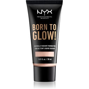 NYX Professional Makeup Born To Glow tekutý rozjasňující make-up odstín 1.3 Light Porcelain 30 ml