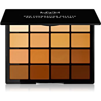 NYX Professional Makeup Pro Foundation Palette konturovací paletka 16 x 1,1 g