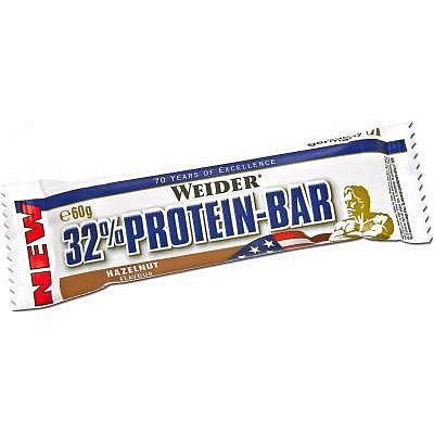 WEIDER, 32% Protein Bar, 60 g, Lískový Ořech