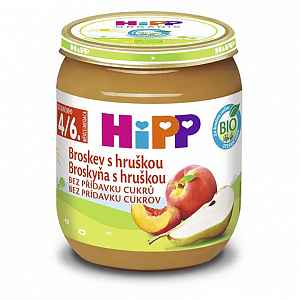 Hipp OVOCE BIO Broskev s hruškou 125 ml