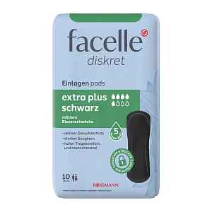 facelle Inkontinenční vložky Extra Plus Black 10 ks