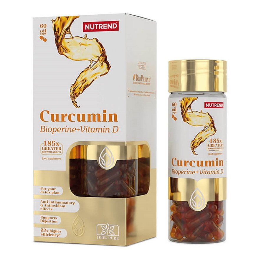 Nutrend Curcumin + Bioperine + Vitamin D 60kapslí