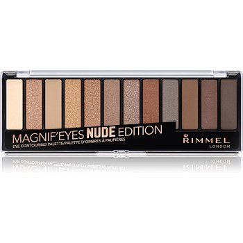 Rimmel Magnif’ Eyes paleta očních stínů odstín 001 Nude Edition 14,16 g