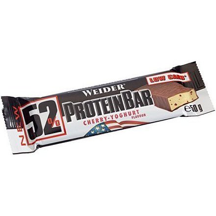 Weider, 52% Protein Bar, 50 g, Višeň-Jogurt